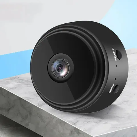 Mini Wi-Fi IP Indoor Surveillance Camera 1080p MicroSD Slot Alexa/Google
