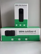 Blink Outdoor HD Security 2 Camera System+Video Doorbell+Sync Module ~ BUNDLE