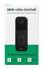 Blink Video Doorbell 2nd Gen Wireless Smart Doorbell  Black 2025 HD  NEW/SEALED