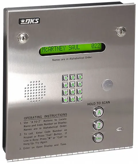 DoorKing - 1835-084 - DKS 1835 Telephone Entry System - Stainless Steel