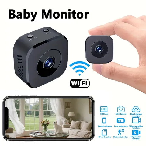 1080P HD Mini Wifi Camera Indoor Safety Security Surveillance Baby Monitor Night