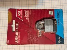 30mm 1 3/16 Laminated Padlock with Hardened Shackle Ace hardware Brand