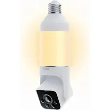 WYZE Bulb Cam Security Camera, 2K HD Outdoor Light Bulb Camera, Color Night 