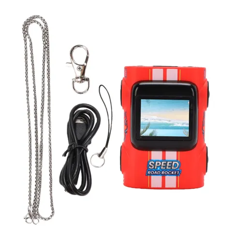 Car Shaped Keychain Camera 2K Video Recording 130° Wide Angle Thumb Sized Camera