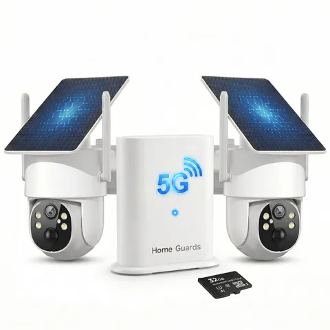 SOIADV 4MP Wireless Security Camera System, 2-Pack Solar Outdoor Cameras...