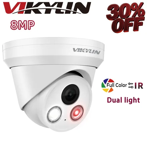Vikylin C88 F1.0 Dual light Color Ethernet 8MP 4K Security POE Camera Onvif NDAA