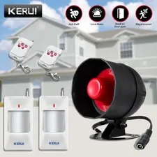 KERUI Home Siren Security Alarm System with 2 Motion Detector 2 Remote Control