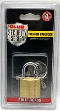The Club UTL815 Solid Brass Padlock 30mm Keyed Lock New Sealed Security Series