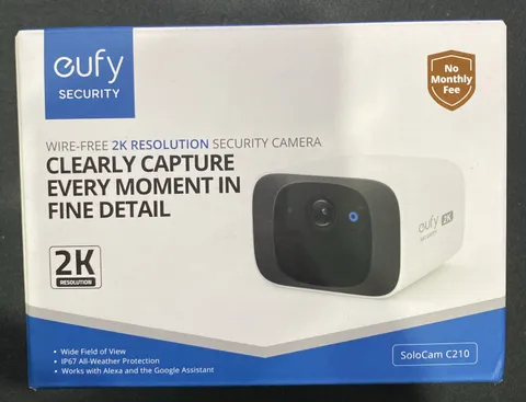 Eufy C210 Wireless Outdoor Security SoloCam 2K Smart - White