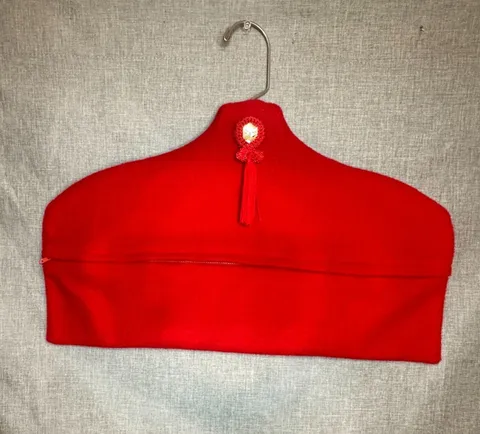Floral Padded Hanger Closet Safe Hidden Zippered Pocket Conceals Valuables