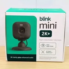 Blink - Mini 2K+ Compact plug-in security camera, 2K video resolution, Black