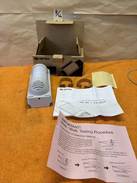 DWN2 - 1998 OPTEX VX-40 Voice Warning Model Outdoor Passive Infrared NOS