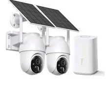 SEHMUA Solar Security Cameras Wireless Outdoor 4mp 360° View 2 Pack Night Vision