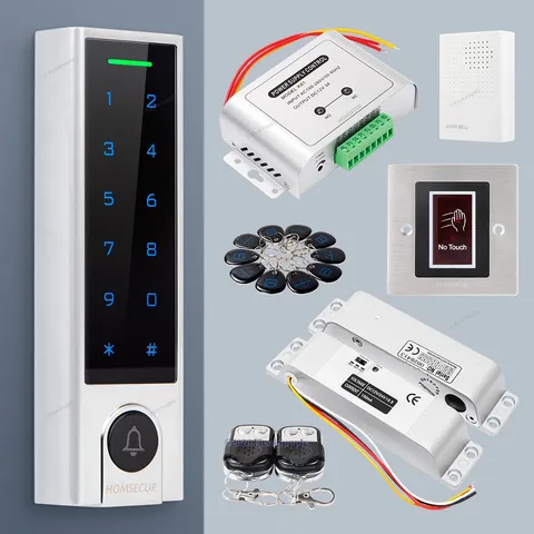 HOMSECUR IP66 APP WIFI RFID Access Control Set Surface Mount Drop Bolt Lock