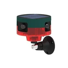 Solar Motion Sensor Alarm 13 Sounds Strobe Light Animal Repeller