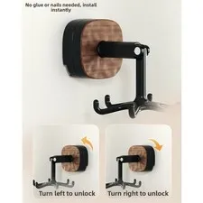 Wall Mounted Rotating Hook System for Kitchen Towels Utensils and Accessories