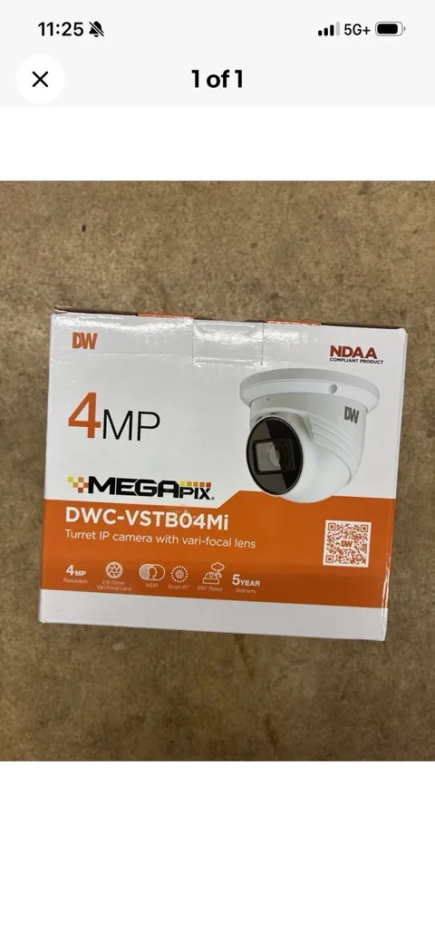 Digital Watchdog MEGApix DWC-VSTB04Mi 4MP Veri-focal Turret Camera Night Vision