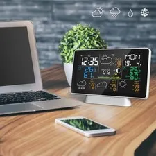 7.5Inch Large DisplayTuya WIFI 328FT（100M ) Sensing Distance Wireless Weath FQAP