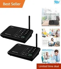 Advanced Long-Range Wireless Intercom System - 10 Channels, 5280 Feet Coverage