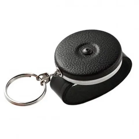 KEY-BAK-Heavy Duty Retractable Key Ring-Chain W/Leather Belt Loop-Free Postage