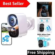 2026 2K Wireless Outdoor Security Camera with AI Motion Detection & Night Vision