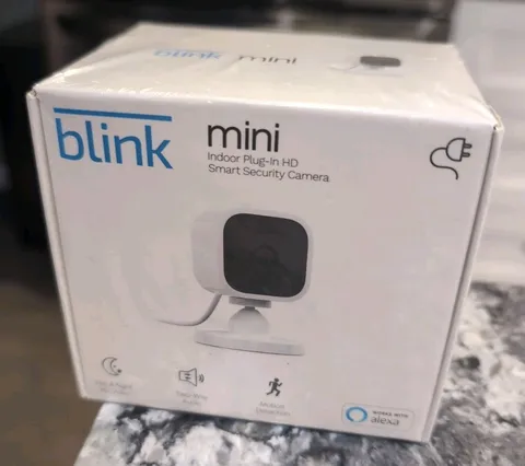 New Sealed Blink Mini Compact indoor plug-in smart security camera 1080p HD