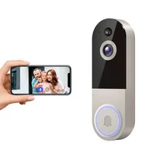 1080P Wireless Wi-Fi Video Doorbell Camera with Night Vision, Two-Way Audio, AI