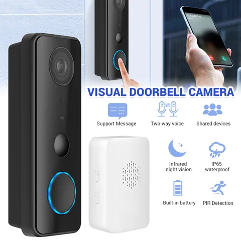New Smart Doorbell Camera Wireless HD WIFI Doorbell Monitoring Intercom Doorbell