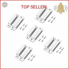 QWORK MC-31 Wired Surface-Mounted NC Magnetic Door Window Contact Sensor Alarm R