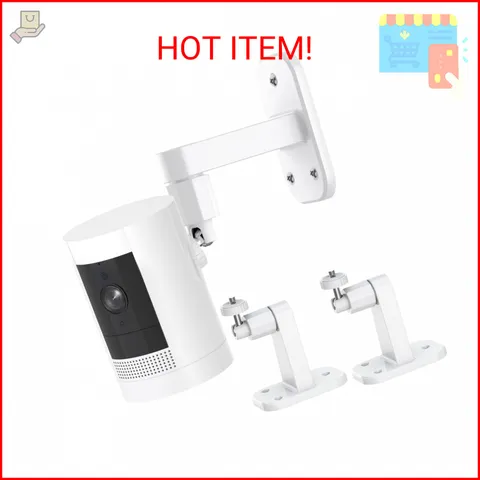 2Pack Ring Camera Wall Mount,Compatible with Ring Outdoor Cam Plus/Stick Up Cam