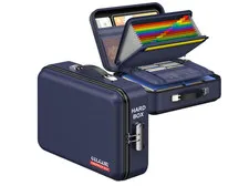 COLCASE Blue Fireproof Document Storage Box Locking File Case New Open Box