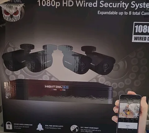 Night Owl 1080p 8-Channel Wired DVR 1TB HDD w/ 4 Cameras HDMI Night Vision