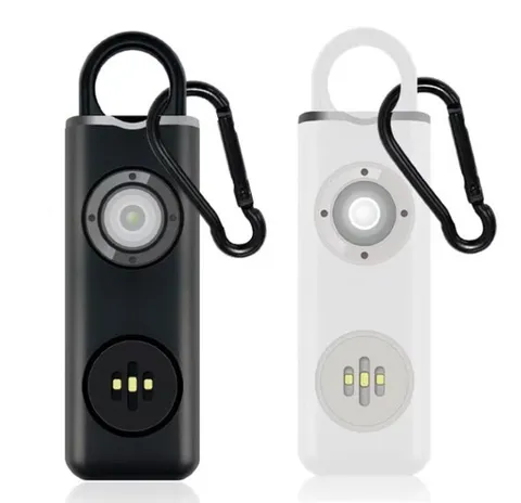 Personal Safety Alarm Rechargeable with Flashlight - 2pack