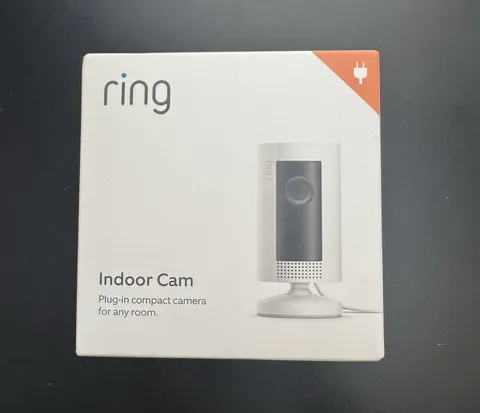 Ring Indoor Cam Wired Security Camera - White with Black Lens