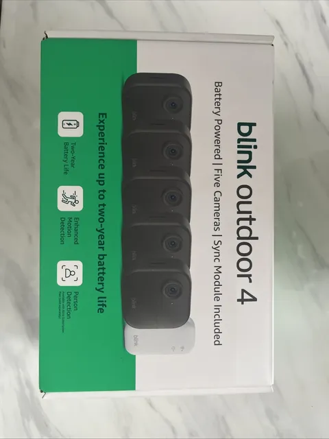 BRAND NEW BLINK Outdoor 4 (4th Gen) 5-Camera Security System w/ Sync Module Core