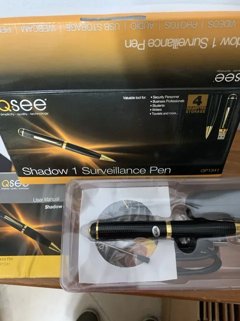 Vintage Shadow One Survelliance Pen, 4 GIG Storage, In Box Never Used.
