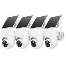 2K Solar Security Cameras Wireless Outdoor, 4PCS Outdoor Camera Wireless with...