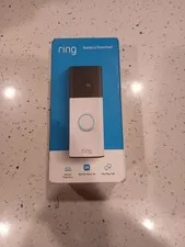 Ring Battery Doorbell newest model Retinal 2K W/ wide-angle video Speckled White