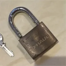 U-Haul Brass & Steel Keyed Padlock 15mm Shackle Medium, 1 Key