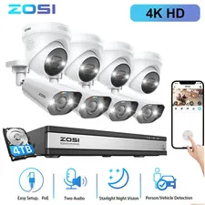 ZOSI 16CH 4K Spotlight PoE Security IP Camera System Recording AI Smart Detect