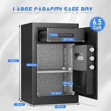 Sturdy 6.0 Cuft Digital Safe with Sliding Drawer for Valuables and Jewelry