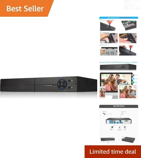 8 Channel DVR NVR Hybrid CCTV Security System 1080P HDMI USB Vga supports 6 s...