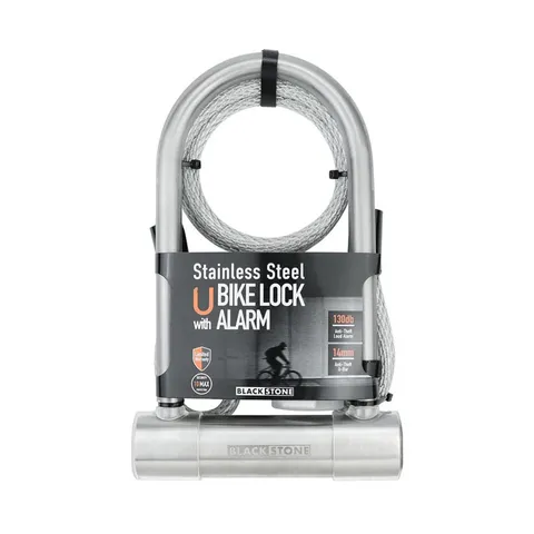 Crystal Vision Anti Theft Loud 130db Alarm Heavy Duty Bike Lock Weather Proof...