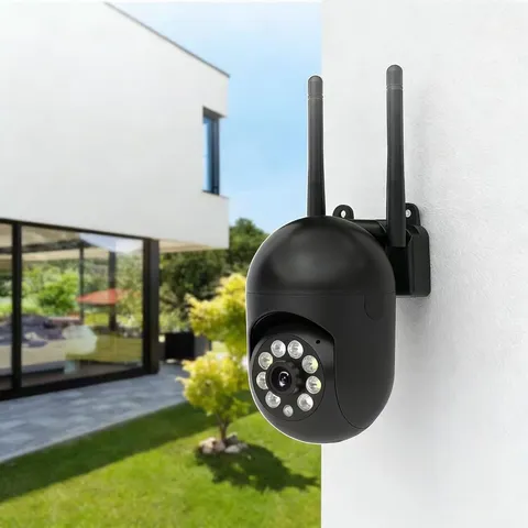Indoor Outdoor Security Camera, 360° Pan Tilt Camera for Home Security with Colo