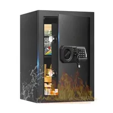 3.4 Cub Large Safes for Home Use, Digital Home Safe Box Fireproof Waterproof ...