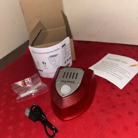 Hulppre Solar Alarm Flashes  Bark Sound With Charger- Estate Find