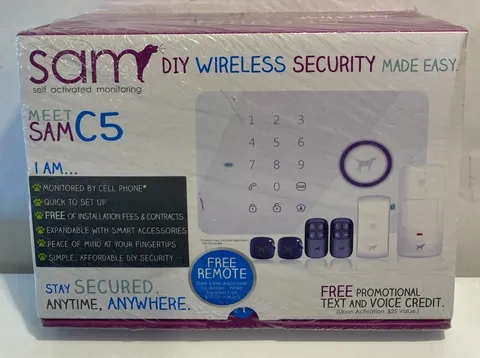 Brand New Sealed SAM C5 Security System Wireless New In Box In Plastic