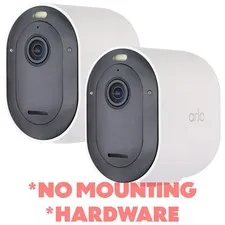 FAIR Arlo Pro 4 Spotlight Security Cameras - 2 Pack - White (VMC4041P) *NO MOUNT