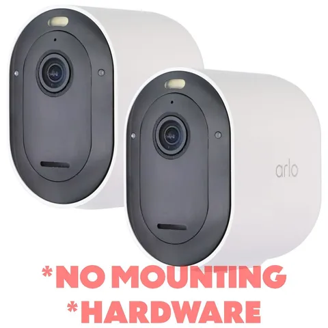 FAIR Arlo Pro 4 Spotlight Security Cameras - 2 Pack - White (VMC4041P) *NO MOUNT