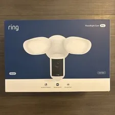 Ring Floodlight Cam Pro Wired 2nd Gen Retinal 4K White NEW